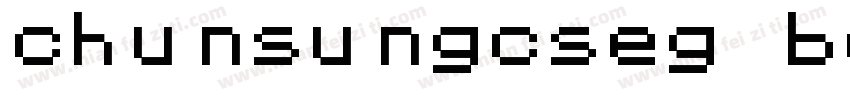 chunsungcseg bold gb字体转换